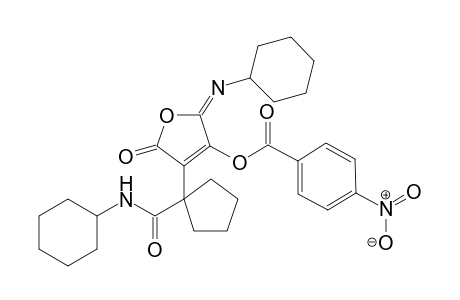 (2E)-4-[1-(Cyclohexylcarbamoyl)cyclopentyl]-2-(cyclohexylimino)-2,5-dihydro-5-oxofuran-3-yl 4-Nitrobenzoate