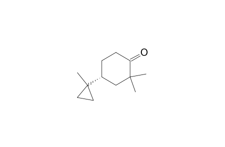 Cyclohexanone, 2,2-dimethyl-4-(1-methylcyclopropyl)-, (R)-