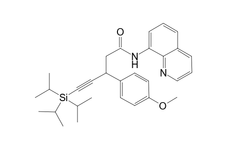 3-(4-Methoxyphenyl)-N-(8-quinolinyl)-5-(triisopropylsilyl)-4-pentynamide