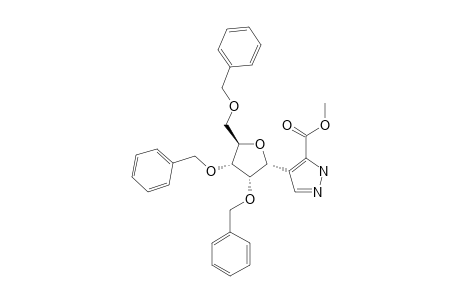 4-(2,3,5-TRI-O-BENZYL-ALPHA-D-RIBOFURANOSYL)-3(5)-CARBOMETHOXYPYRAZOLE