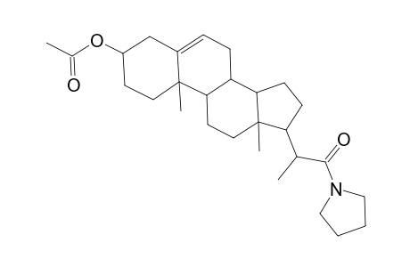 Pyrrolidine, [(3.beta.)-3-(acetyloxy)-20-methyl-21-oxopregn-5-en-21-yl]-