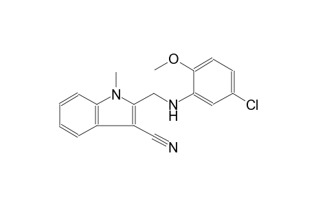 1H-indole-3-carbonitrile, 2-[[(5-chloro-2-methoxyphenyl)amino]methyl]-1-methyl-