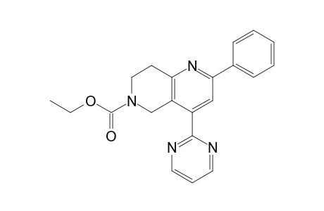 2-Phenyl-4-(2-pyrimidinyl)-7,8-dihydro-5H-1,6-naphthyridine-6-carboxylic acid ethyl ester
