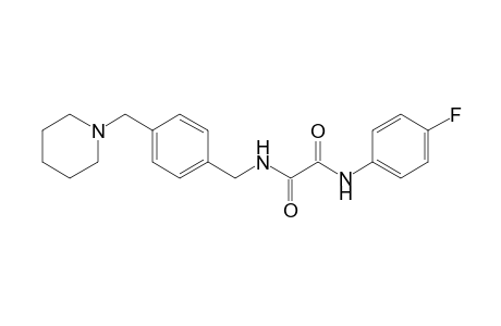 Ethanediamide, N(1)-(4-fluorophenyl)-N(2)-[[4-(1-piperidinylmethyl)phenyl]methyl]-