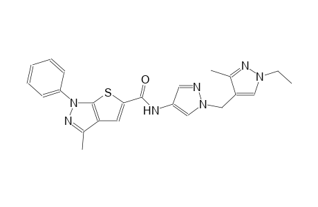 1H-thieno[2,3-c]pyrazole-5-carboxamide, N-[1-[(1-ethyl-3-methyl-1H-pyrazol-4-yl)methyl]-1H-pyrazol-4-yl]-3-methyl-1-phenyl-