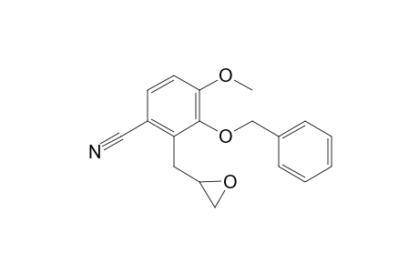3-Benzyloxy-4-methoxy-2-oxiranylmethylbenzonitrile