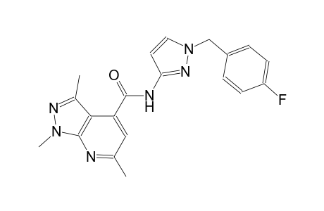 N-[1-(4-fluorobenzyl)-1H-pyrazol-3-yl]-1,3,6-trimethyl-1H-pyrazolo[3,4-b]pyridine-4-carboxamide