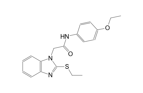 1H-benzimidazole-1-acetamide, N-(4-ethoxyphenyl)-2-(ethylthio)-