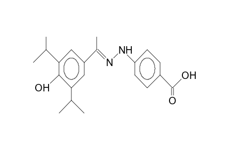 Benzoic acid, 4-[[1-[4-hydroxy-3,5-bis(1-methylethyl)phenyl]ethylidene]hydrazino]-