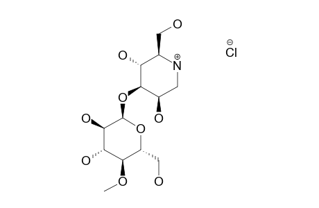 1,5-DIDEOXY-1,5-IMINO-3-O-(4-O-METHYL-ALPHA-D-GLUCOPYRANOSYL)-D-MANNITOL-HYDROCHLORIDE