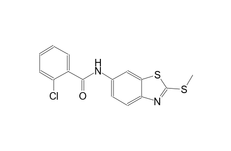 2-chloro-N-[2-(methylsulfanyl)-1,3-benzothiazol-6-yl]benzamide