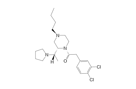 (+)-1-[(R)-4-BUTYL-2-[(S)-1-(PYRROLIDIN-1-YL)-ETHYL]-PIPERAZIN-1-YL]-2-(3,4-DICHLOROPHENYL)-ETHAN-1-ONE;MAJOR-ROTAMER