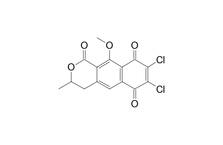 (R)-(-)-7,8-DICHLORO-10-METHOXY-3-METHYL-3,4-DIHYDRO-1H-NAPHTHO-[2,3-C]-PYRAN-1,6,9-TRIONE