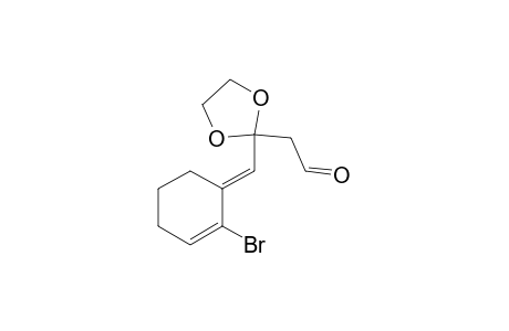 2-[2-[(E)-(2-bromanylcyclohex-2-en-1-ylidene)methyl]-1,3-dioxolan-2-yl]ethanal