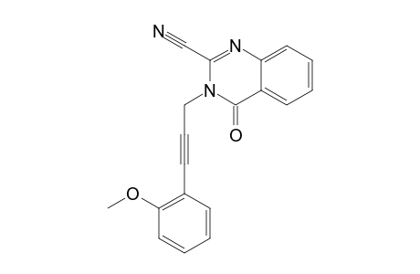 3-[3-(2-Methoxyphenyl)prop-2-yn-1-yl]-4-oxo-3,4-dihydroquinazoline-2-carbonitrile
