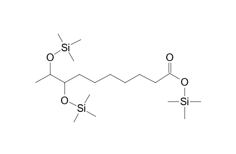 Decanoic acid <8,9-dihydroxy->, tri-TMS
