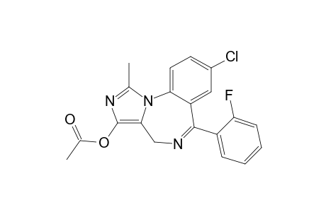8-Chloro-6-(2-fluorophenyl)-1-methyl-3-acetyloxy-4H-imidazo[1,5-a][1,4]benzodiazepine