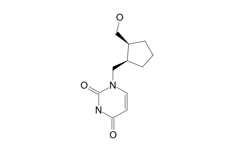 1-[[(1R,2S)-2-methylolcyclopentyl]methyl]pyrimidine-2,4-quinone