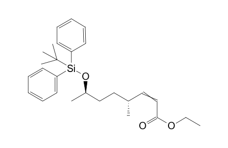 ethyl (4R,7R)-7-[tert-butyl(diphenyl)silyl]oxy-4-methyl-oct-2-enoate