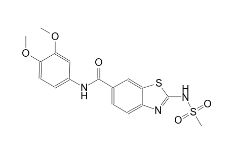 6-benzothiazolecarboxamide, N-(3,4-dimethoxyphenyl)-2-[(methylsulfonyl)amino]-