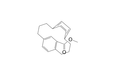 Tricyclo[10.2.2.2(5,8)]octadeca-5,7,12,14,15,17-hexaene-6-carboxylic acid, methyl ester