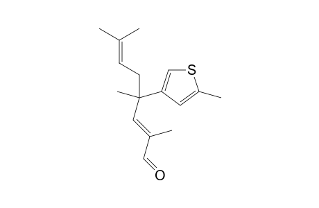 (E)-2,4,7-Trimethyl-4-(5-methylthiophen-3-yl)oct-2,6-dienal