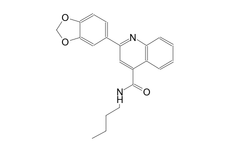 2-(1,3-benzodioxol-5-yl)-N-butyl-4-quinolinecarboxamide
