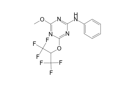 1,3,5-Triazin-2-amine, 4-(2,2,2-trifluoro-1-trifluoromethylethoxy)-6-methoxy-N-phenyl-