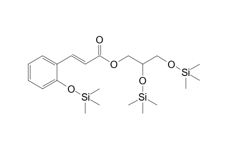 (E)-2,3-bis((trimethylsilyl)oxy)propyl 3-(2-((trimethylsilyl)oxy)phenyl)acrylate