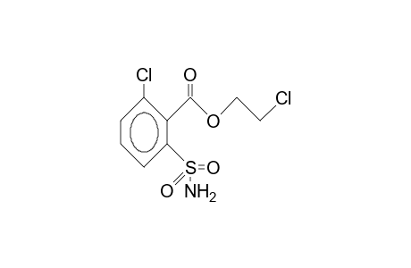 Benzoic acid, 2-(aminosulfonyl)-6-chloro-, 2-chloroethyl ester