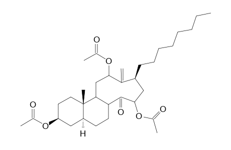 14-Oxo-13,14-seco-5.alpha.-cholest-13(18)-en-3.beta.,12.psi.,15.psi-triyl triacetate