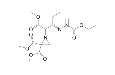 1-{2-[2-(Ethoxycarbonyl)hydrazono]-1-(methoxycarbonyl)butyl}-aziridine-2,2-dicarboxylic acid dimethyl ester