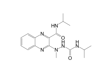 3-[methyl-(propan-2-ylcarbamoylamino)amino]-N-propan-2-yl-quinoxaline-2-carboxamide