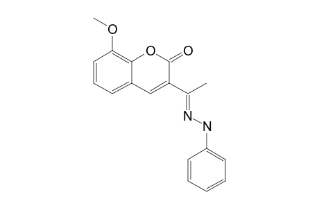 8-METHOXY-3-[1-(PHENYLHYDRAZONO)-ETHYL]-CHROMEN-2-ONE