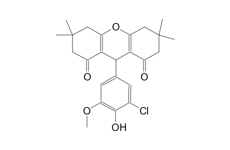 9-(3-Chloranyl-5-methoxy-4-oxidanyl-phenyl)-3,3,6,6-tetramethyl-4,5,7,9-tetrahydro-2H-xanthene-1,8-dione