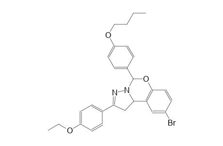 9-bromo-5-(4-butoxyphenyl)-2-(4-ethoxyphenyl)-1,10b-dihydropyrazolo[1,5-c][1,3]benzoxazine