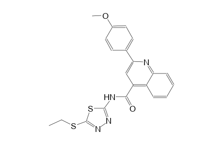 4-quinolinecarboxamide, N-[5-(ethylthio)-1,3,4-thiadiazol-2-yl]-2-(4-methoxyphenyl)-
