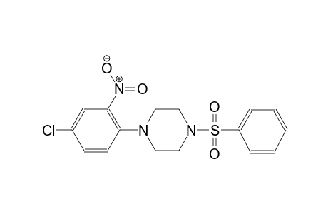 1-(4-Chloro-2-nitrophenyl)-4-(phenylsulfonyl)piperazine