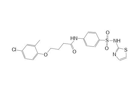 4-(4-chloro-2-methylphenoxy)-N-{4-[(1,3-thiazol-2-ylamino)sulfonyl]phenyl}butanamide