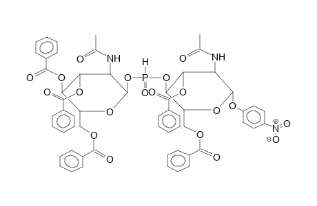 PARA-NITROPHENYL 2-ACETAMIDO-2-DEOXY-3,6-DI-O-BENZOYL-4-O-(2-ACETAMIDO-2-DEOXY-3,4,6-TRI-O-BENZOYL-ALPHA-D-GLUCOPYRANOSYL-H-PHOSPHORYL)-BETA-D-GLUCOPYRANOSIDE