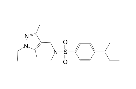 benzenesulfonamide, N-[(1-ethyl-3,5-dimethyl-1H-pyrazol-4-yl)methyl]-N-methyl-4-(1-methylpropyl)-