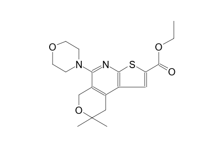 6H-pyrano[4,3-d]thieno[2,3-b]pyridine-2-carboxylic acid, 8,9-dihydro-8,8-dimethyl-5-(4-morpholinyl)-, ethyl ester