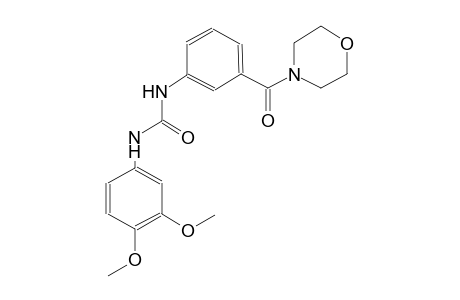 N-(3,4-dimethoxyphenyl)-N'-[3-(4-morpholinylcarbonyl)phenyl]urea