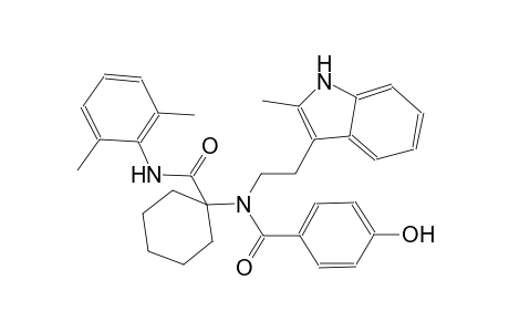 benzamide, N-[1-[[(2,6-dimethylphenyl)amino]carbonyl]cyclohexyl]-4-hydroxy-N-[2-(2-methyl-1H-indol-3-yl)ethyl]-