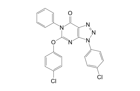 3,6-Dihydro-3-(4-chlorophenyl)-6-phenyl-5-(4-chlorophenoxy)-7H-1,2,3-triazolo[4,5-d]pyrimidin-7-one