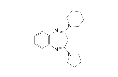 2-piperidino-4-(1-pyrrolidinyl)-3H-1,5-benzodiazepine