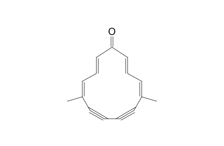 (2E,4Z,10Z,12E)-5,10-dimethylcyclotrideca-2,4,10,12-tetraen-6,8-diyn-1-one