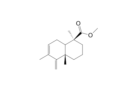 1,2,3,4,4a,5,8,8a - octahydro - 1.alpha.,4a.beta.,6 - trimethyl - 5 - methylene - naphthalene - 1.beta. - carboxylic acid methyl ester (configuration at C1 is [S])