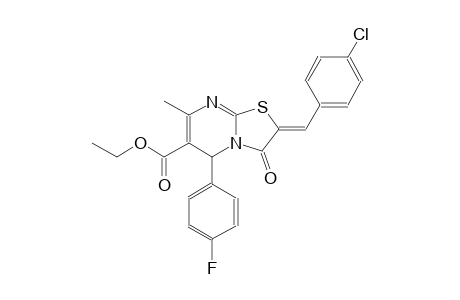ethyl (2Z)-2-(4-chlorobenzylidene)-5-(4-fluorophenyl)-7-methyl-3-oxo-2,3-dihydro-5H-[1,3]thiazolo[3,2-a]pyrimidine-6-carboxylate