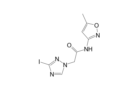 1H-1,2,4-Triazole-1-acetamide, 3-iodo-N-(5-methyl-3-isoxazolyl)-